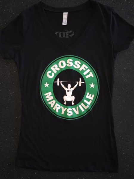 Women's CrossFit Marysville V-neck t-shirt (black)